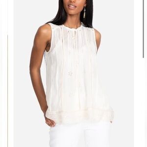 Johnny Was Nia Top Sleeveless Cottagecore Prairie